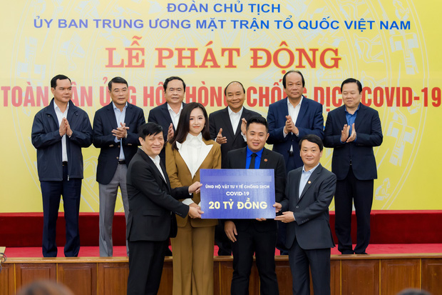 Mai Phương Thuý đại diện ủng hộ 20 tỷ đồng cho công tác phòng chống dịch Covid-19 - Ảnh 1.