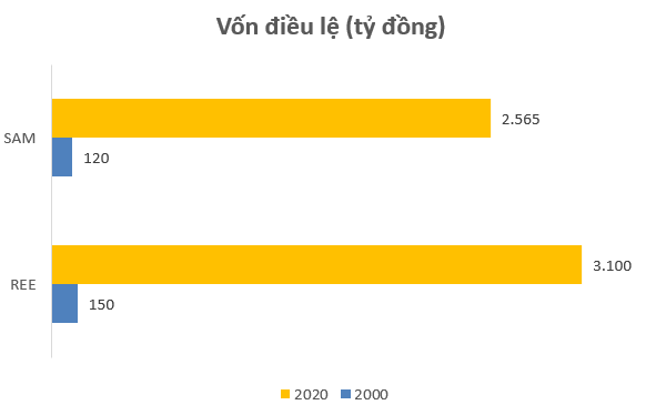 REE, SAM: Lối rẽ khác biệt sau 20 năm lên sàn chứng khoán - Ảnh 1.