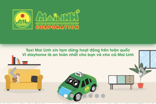 Grab, be, Mai Linh Taxi đồng loạt phát thông báo dừng vận chuyển khách, các dịch vụ giao đồ ăn, giao hàng vẫn được duy trì - Ảnh 1.