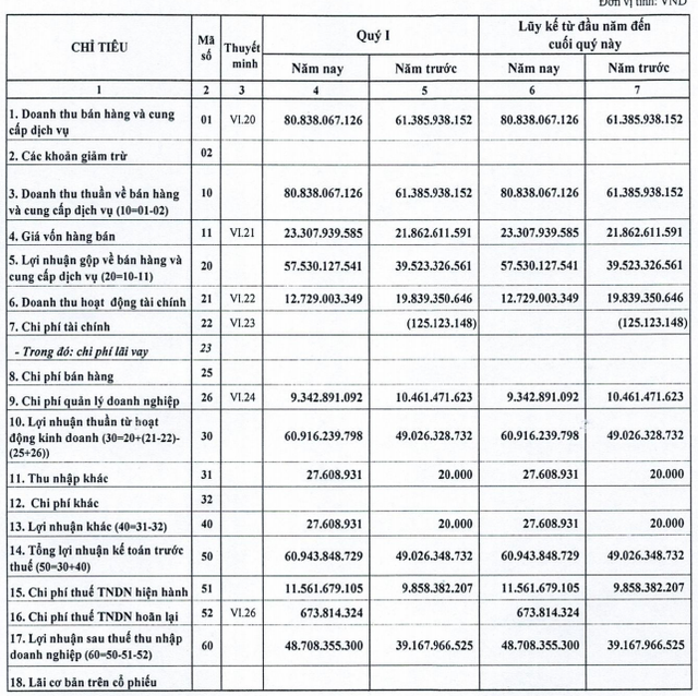 Nhờ dự án KDC Lộc An, D2D báo lãi 49 tỷ đồng quý 1, tăng 25% so với cùng kỳ - Ảnh 1.