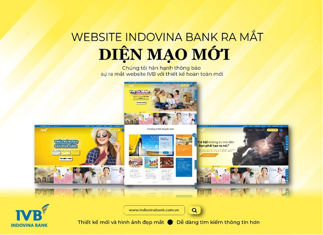 Indovina Bank ra mắt website và e-banking mới - Ảnh 1.