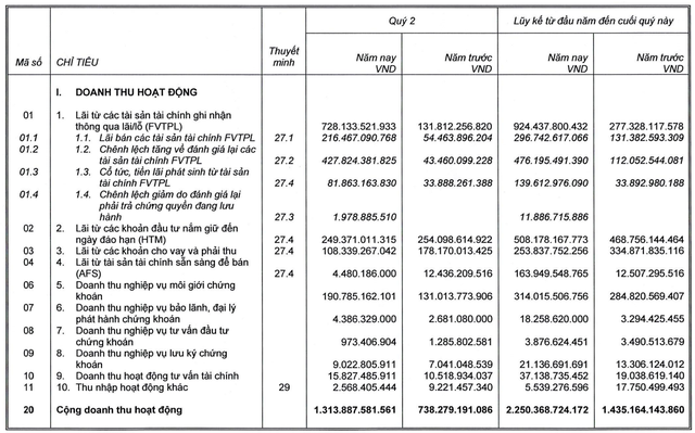 Công ty mẹ SSI đạt 652 tỷ đồng LNTT trong quý 2, tăng 172% so với cùng kỳ - Ảnh 1.