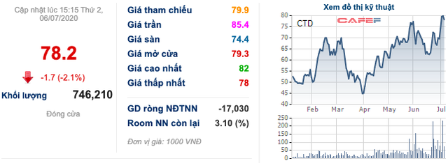 Coteccons (CTD): Chủ tịch Nguyễn Bá Dương thực hiện cam kết mua vào 1 triệu cổ phiếu - Ảnh 1.