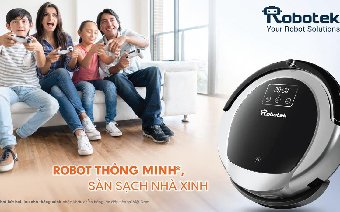 Đơn giản hóa việc nhà nhờ máy hút bụi Robotek