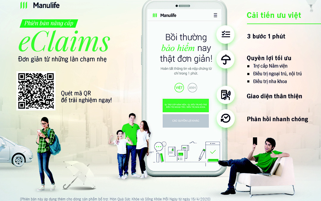 Trải nghiệm đơn giản và dễ dàng với dịch vụ eClaims của Manulife Việt Nam