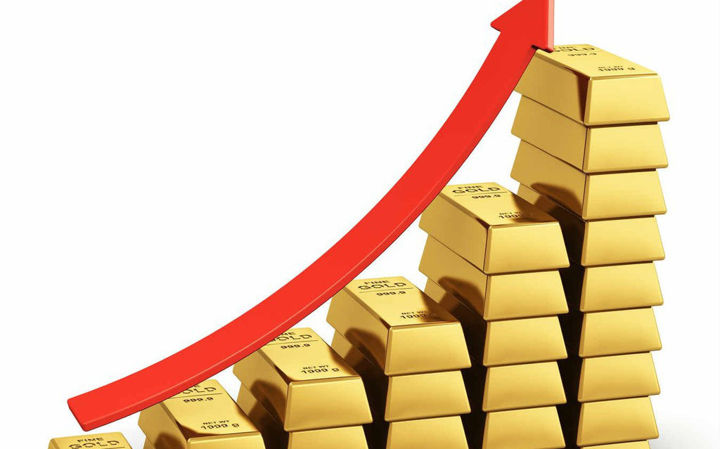 Giá vàng tiếp tục tăng dựng đứng, cao hơn chiều hôm qua 180 USD/ounce