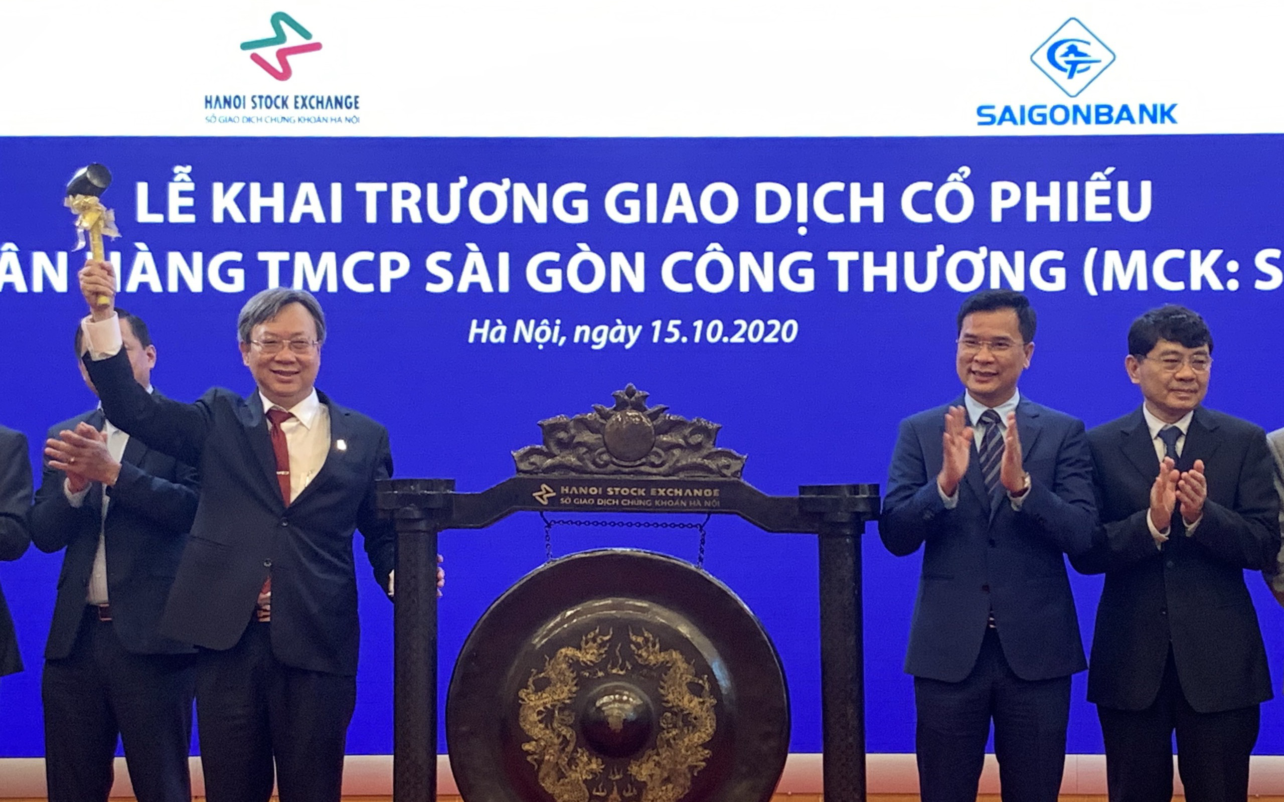 Hôm nay 15/10, cổ phiếu SGB của Saigonbank chính thức giao dịch trên sàn UPCoM