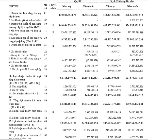 Nhận 130 tỷ đồng lãi từ công ty liên kết, Hoàng Huy (HHS) báo lãi 246 tỷ đồng trong 9 tháng - Ảnh 1.