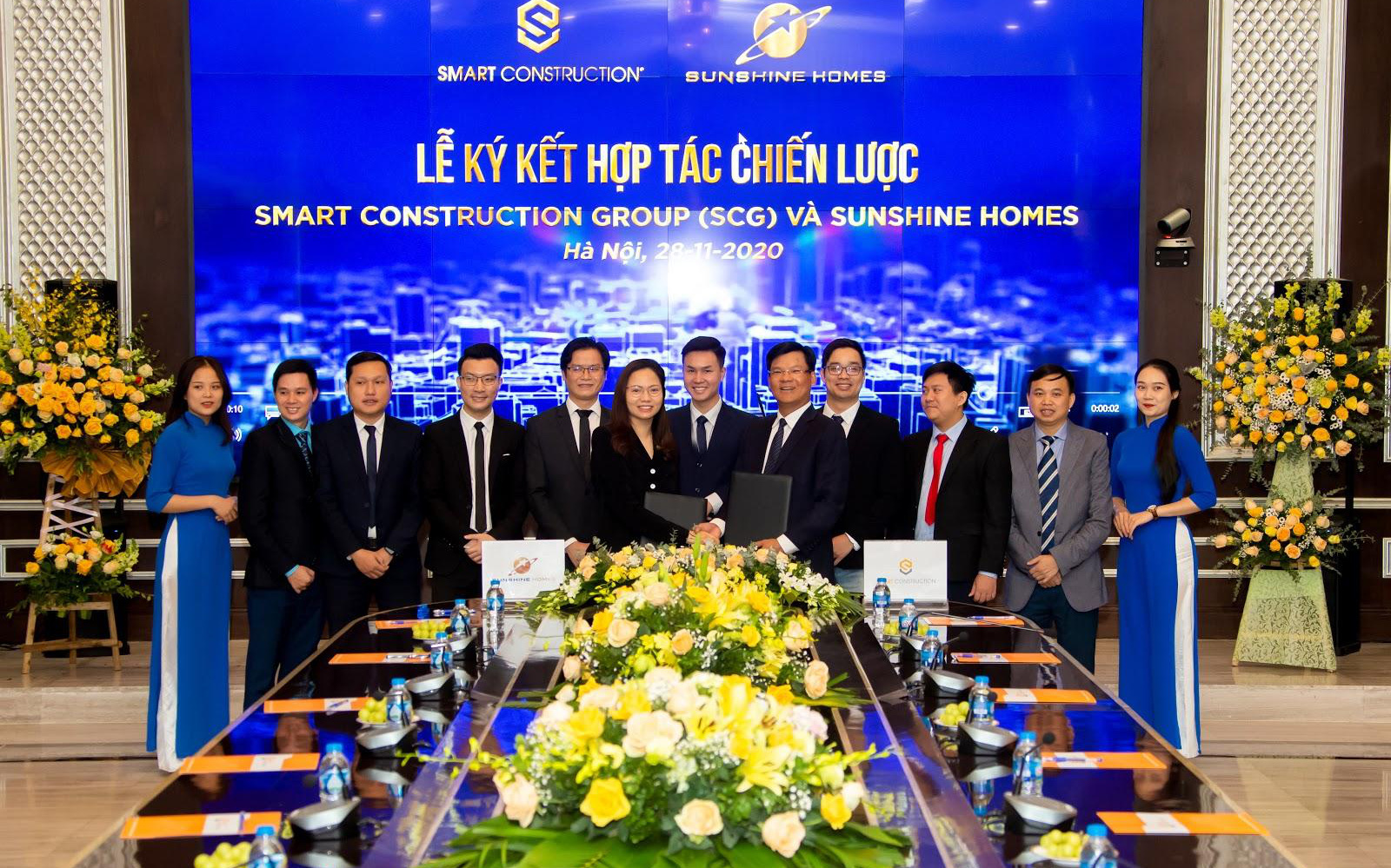 Smart Construction Group (SCG) ký hợp tác chiến lược với Sunshine Homes