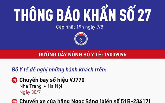 Khẩn: Tìm người trên chuyến bay VJ770 từ Nha Trang về Hà Nội