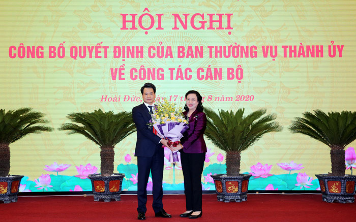 Bí thư Hoài Đức được bổ nhiệm làm Trưởng Ban Nội chính thành ủy Hà Nội