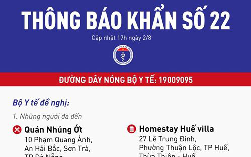 Khẩn tìm người đến 5 địa điểm và 2 chuyến bay Đà Nẵng đến TPHCM, Buôn Ma Thuột