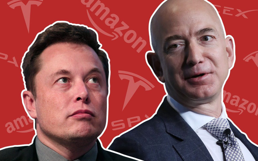 Elon Musk vừa trở thành 1 trong 4 "centibillionaire" của thế giới, tài sản của Jeff Bezos cũng vượt  200 tỷ USD