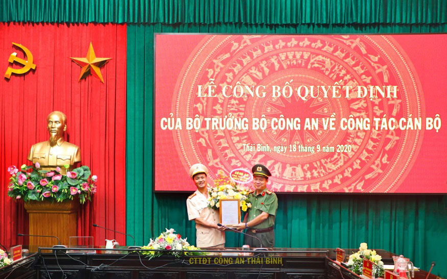 Thượng tá Nguyễn Quốc Vương làm Phó Giám đốc Công an tỉnh Thái Bình