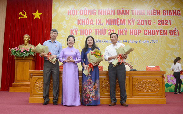 Bà Lê Hồng Thắm được bầu làm Phó Chủ tịch HĐND tỉnh Kiên Giang