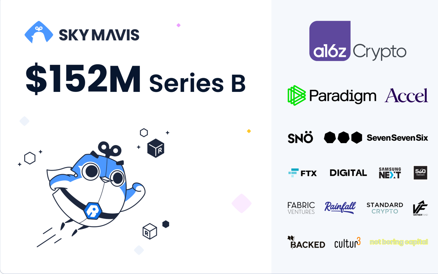 Gây sốt toàn cầu với Axie Infinity nhóm sáng lập Sky Mavis vừa huy động về 150 triệu USD từ vòng gọi vốn Series B