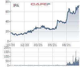 Thị giá giao dịch quanh vùng đỉnh, IPA thông qua phương án phát hành cổ phiếu thưởng tỷ lệ 100% - Ảnh 1.