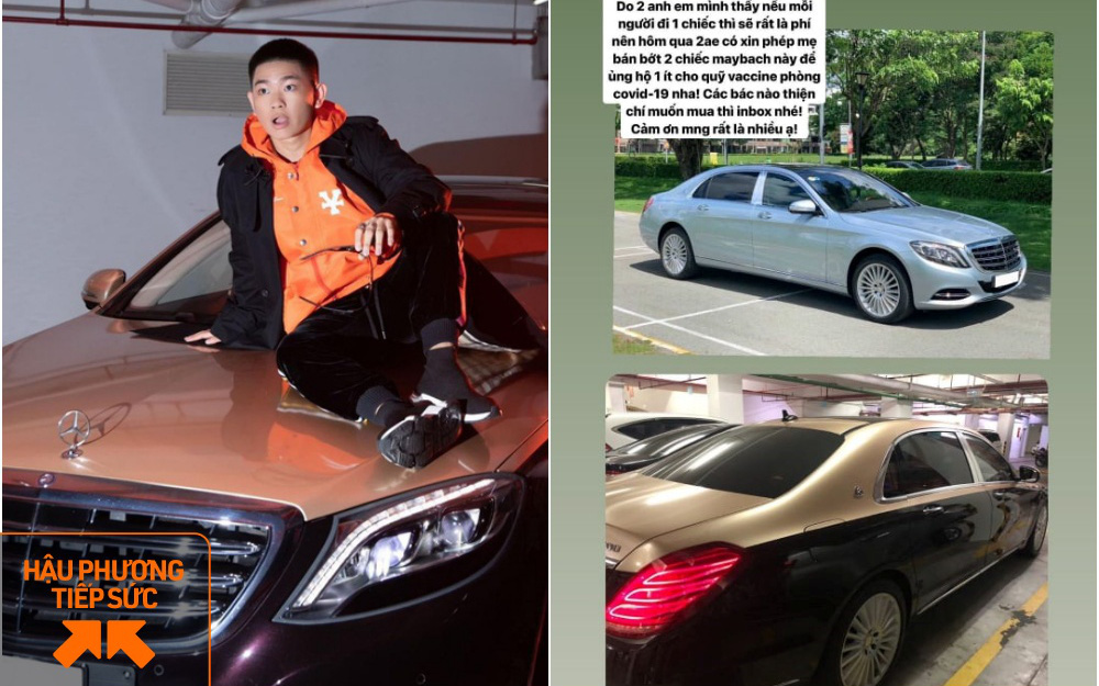 &quot;Rich kid&quot; Gia Kỳ rao bán 2 siêu xe Maybach tiền tỷ để &quot;ủng hộ một ít&quot; cho Quỹ vaccine phòng Covid-19