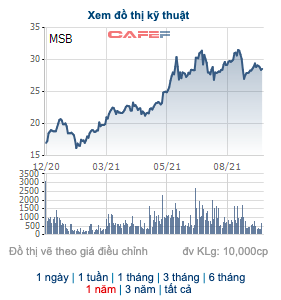 Ngày 8/10 MSB chốt danh sách cổ đông trả cổ tức tỷ lệ 30% - Ảnh 1.