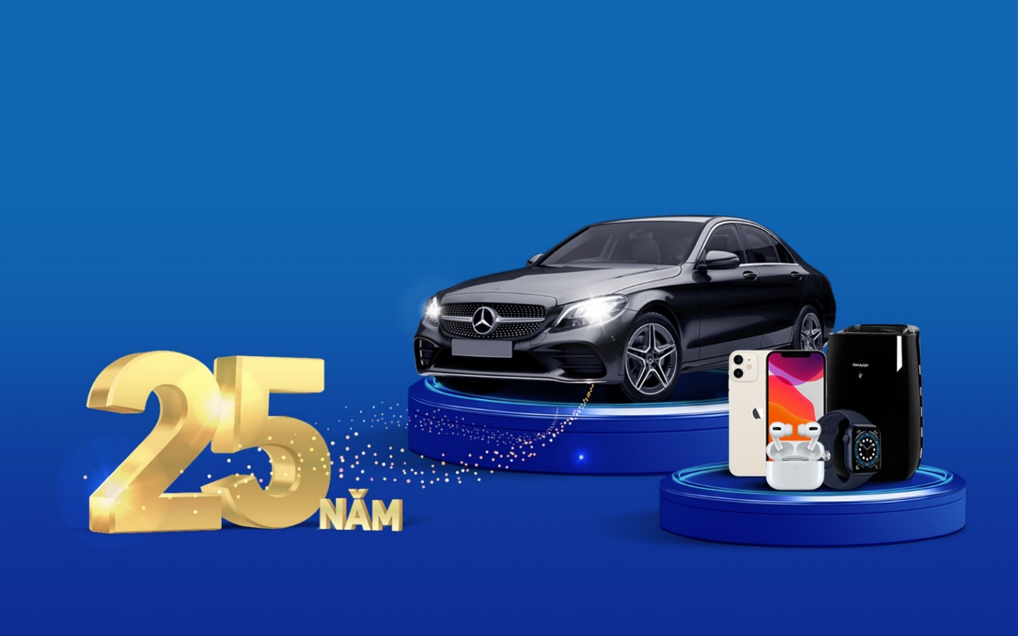 Đã có 51 khách hàng trúng thưởng mừng sinh nhật VIB, một người trúng xe Mercedes