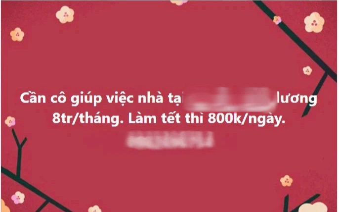 "Việc hot lương cao" dịp Tết, trả lương 800.000 đồng - 1 triệu đồng/ngày: Nhà nhà đau đầu xoay xở tìm người nhưng vẫn như "mò kim đáy biển"