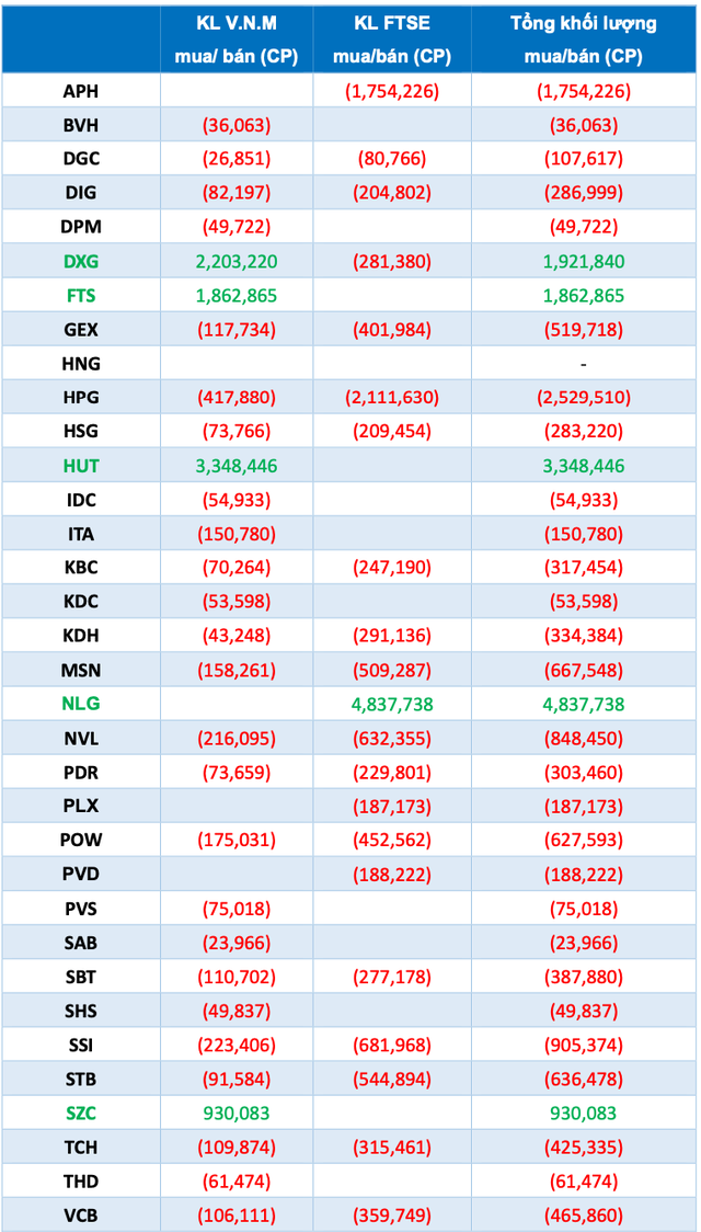 Review ETF tháng 3: Bán loạt cổ phiếu lớn chi ngàn tỷ mua vào VND, NLG, FTS, DXG, SZC, HUT - Ảnh 1.