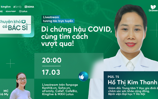 Bác sĩ giải đáp trực tiếp các vấn đề "Di chứng hậu COVID, cùng tìm cách vượt qua!"