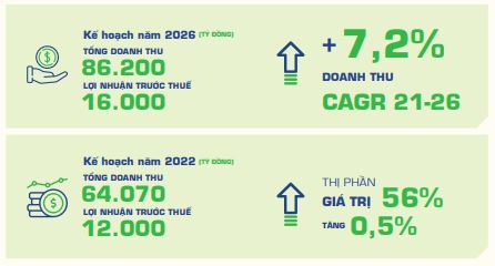 Vinamilk đặt mục tiêu 12.000 tỷ đồng lãi trước thuế năm 2022, tăng nhẹ thị phần lên 56% - Ảnh 1.