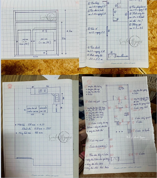 [ Tuổi 30 tôi có 1 căn nhà ] Vợ chồng 9x tự thiết kế nhà trên giấy ô ly, xây nhà cấp 4 chỉ với 500 triệu đồng, ngắm thành quả ai cũng trầm trồ: Tiền ít thì xây nhà nhỏ, tiền nhiều thì xây nhà rộng! - Ảnh 5.