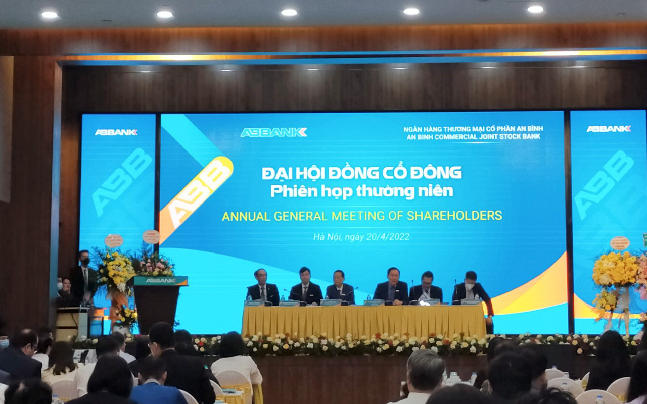 [Live] ĐHCĐ ABBank 2022: Dự kiến lãi gấp rưỡi năm 2021, chia cổ tức bằng cổ phiếu 10%