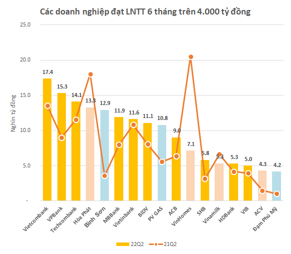 Top 10 lợi nhuận quý 2: Có tới 7 đại diện nhóm ngân hàng và 2 dầu khí; nhiều công ty lãi nghìn tỷ tăng trưởng ba chữ số - Ảnh 3.