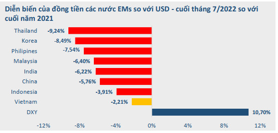 BVSC: VND đã giảm 2,2% so với USD nhưng vẫn là đồng tiền giữ giá tốt nhất khu vực - Ảnh 1.