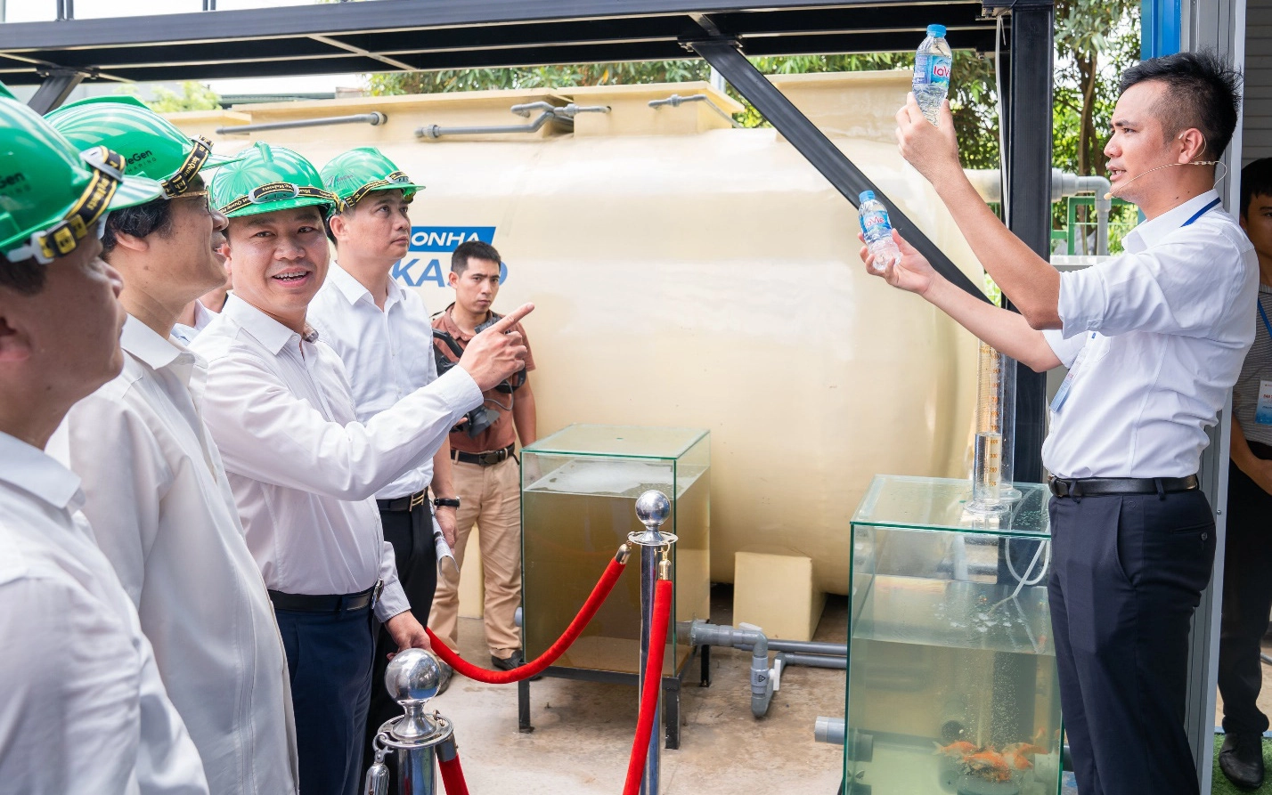 Tập đoàn Sơn Hà bắt đầu thử nghiệm công nghệ xử lý nước thải có thể làm sạch nước sông Tô Lịch