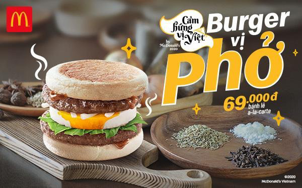 Burger vị Phở - Sự kết hợp độc đáo từ McDonald’s