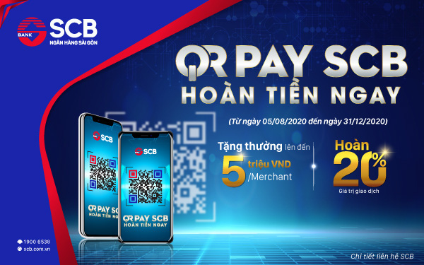 Tận hưởng nhiều ưu đãi hoàn tiền dành cho doanh nghiệp cùng SCB