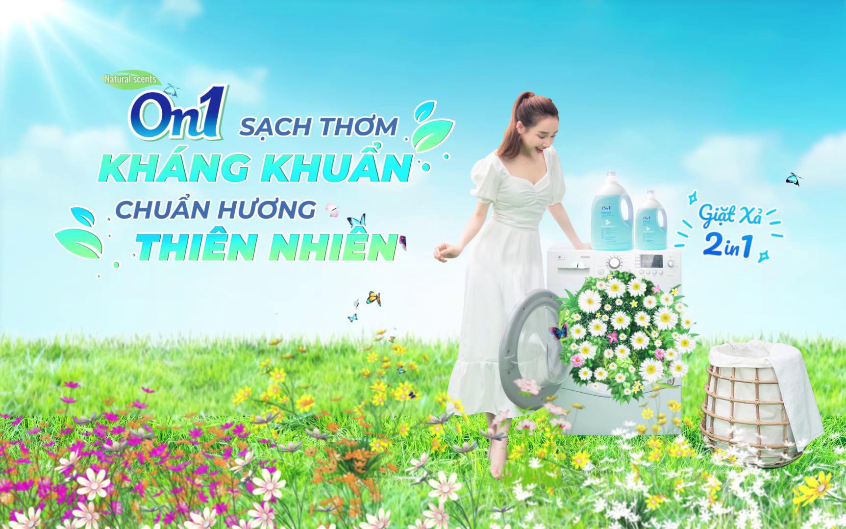 Nâng tầm nước giặt bằng hương thơm tinh tế