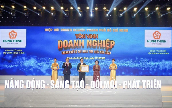 Tập đoàn Hưng Thịnh thắng lớn tại giải thưởng Doanh nghiệp, Doanh nhân TP.HCM tiêu biểu năm 2020