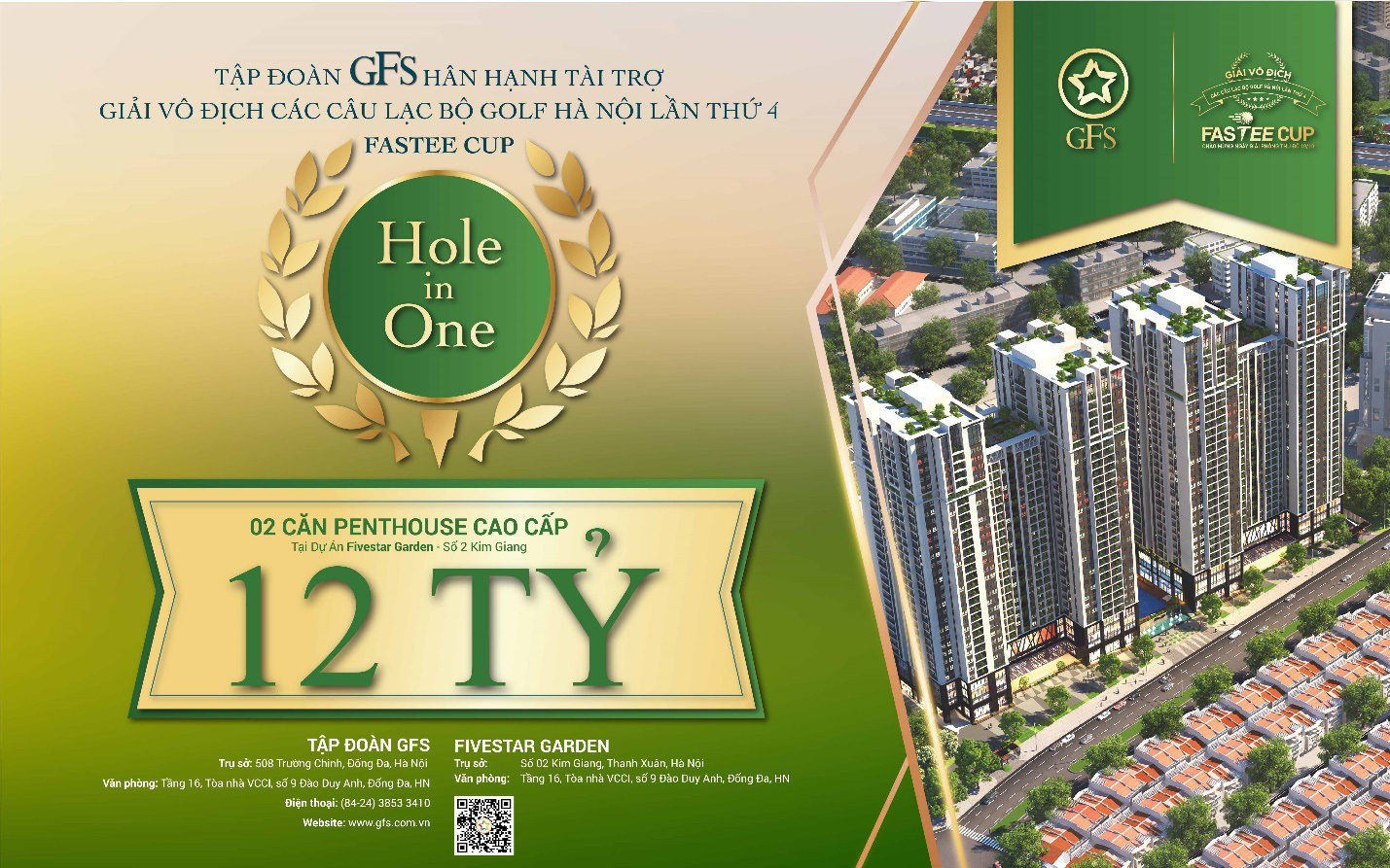 Cú Hole in One trị giá tới 12 tỷ đồng tại Fastee Cup lần thứ 4