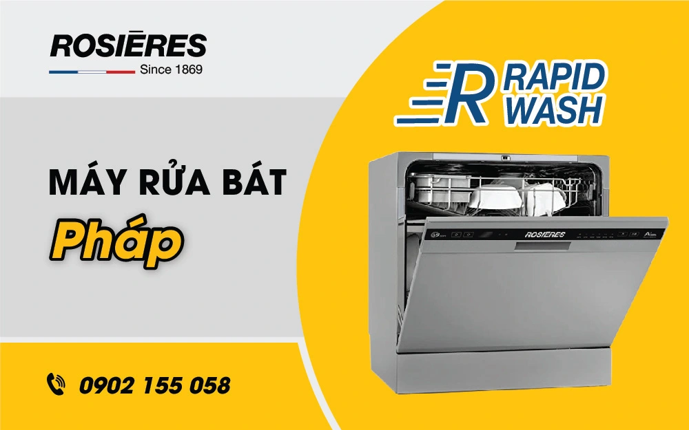 Rosieres ứng dụng công nghệ RapidWash vào sản xuất máy rửa bát