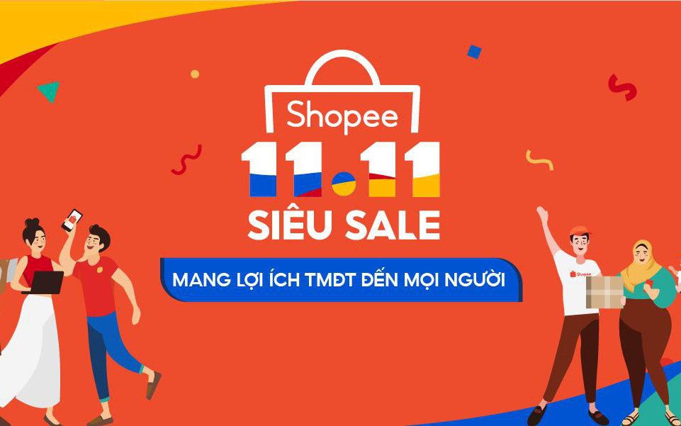 Shopee khởi động sự kiện 11.11 Siêu Sale mang lợi ích TMĐT đến tất cả người dùng