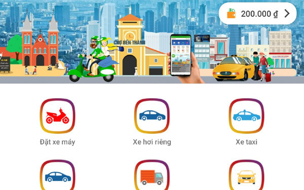 GV Taxi: nhiều lựa chọn đặt xe trong một ứng dụng công nghệ