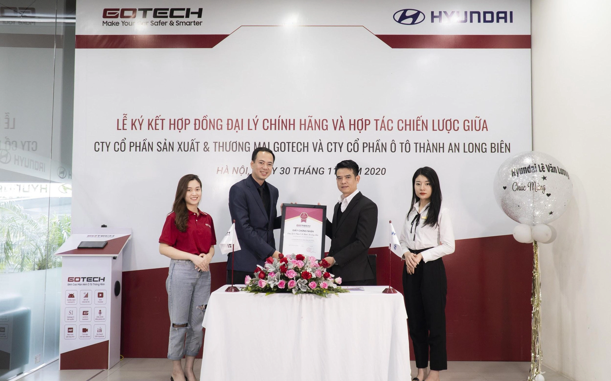 GOTECH và Hyundai Lê Văn Lương bắt tay phân phối màn hình ôtô cho xe Hyundai