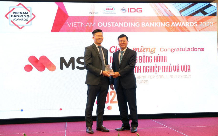 MSB được IDG và VNBA trao giải thưởng Ngân hàng đồng hành cùng Doanh nghiệp hiệu quả năm 2020