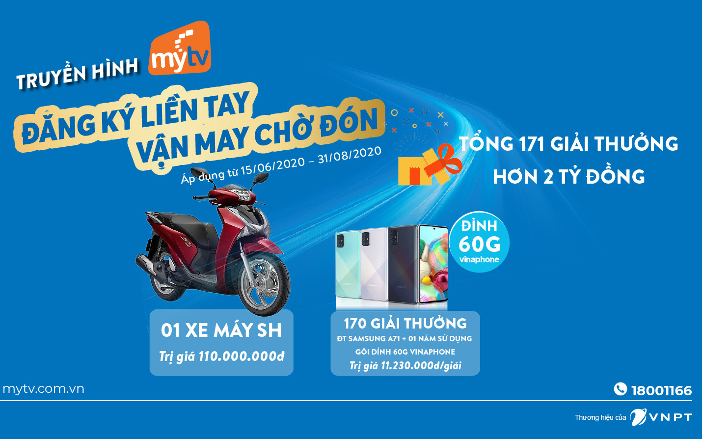 MyTV bùng nổ khuyến mại hè với quà tặng hơn 2 tỷ đồng cho khách hàng đăng ký mới