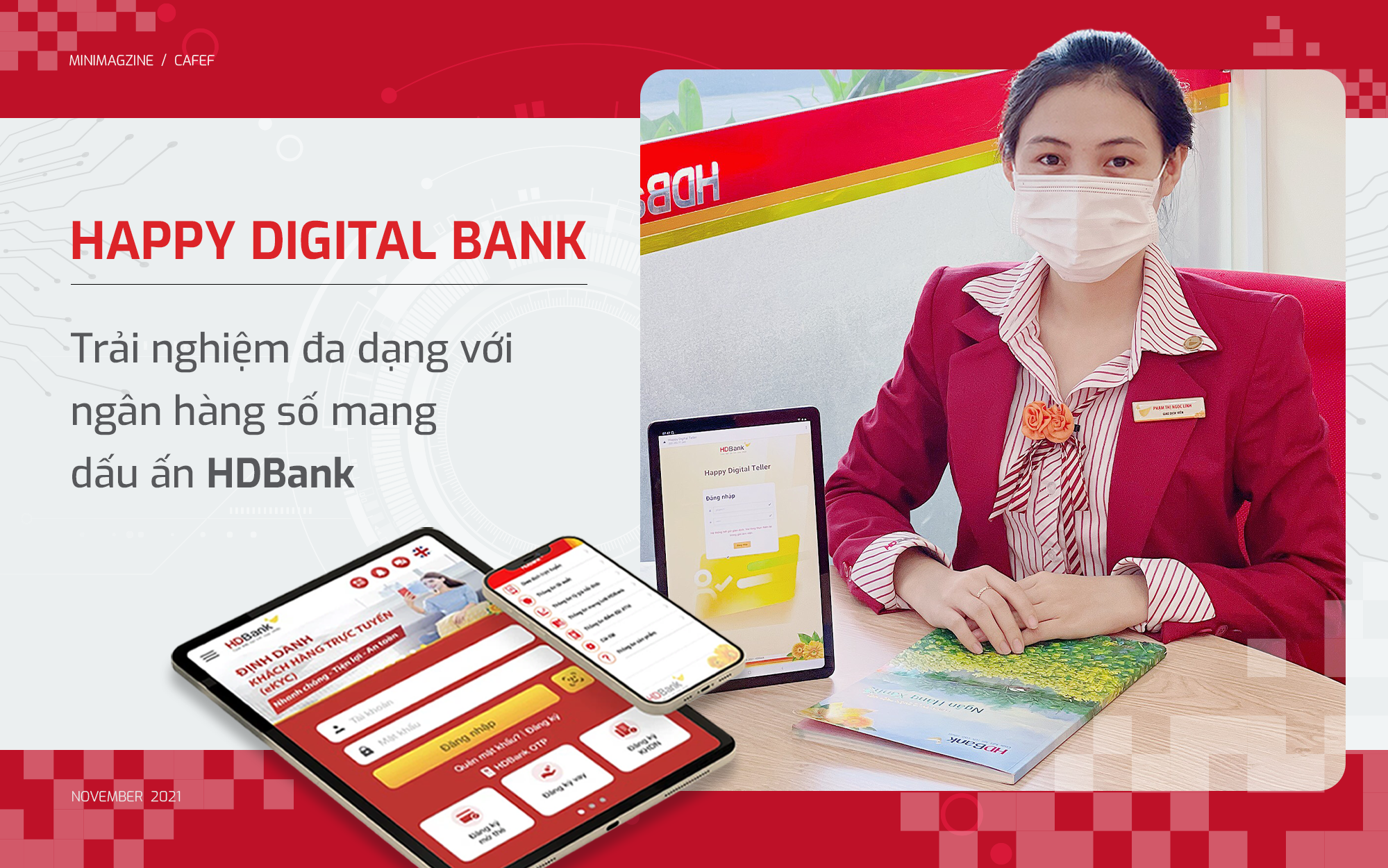 Happy Digital Bank - Trải nghiệm đa dạng với ngân hàng số mang dấu ấn HDBank