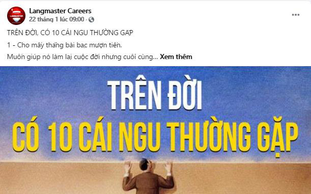 Langmaster Careers – “Người thầy” cho những lời khuyên khi tìm việc