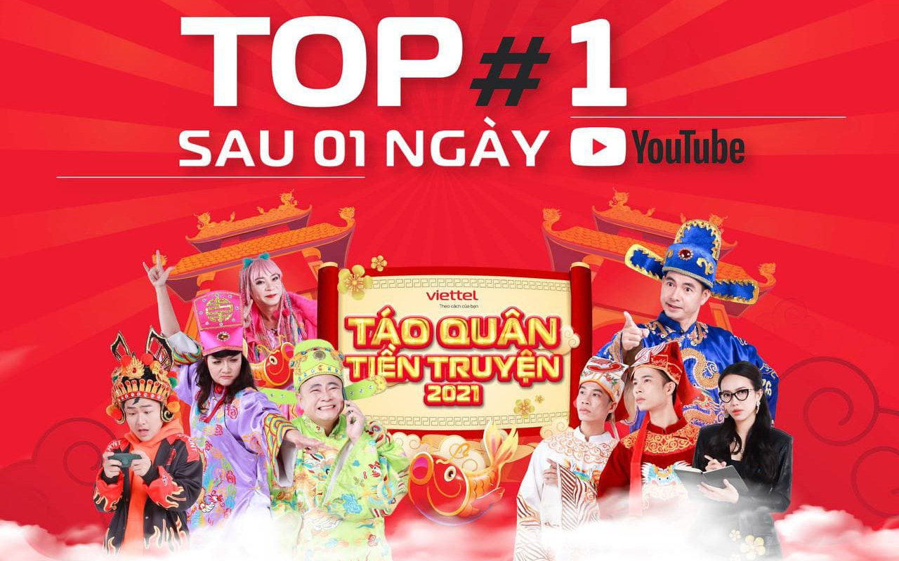 Táo Quân Tiền Truyện dễ dàng chiếm top 1 trending YouTube, nhiều gương mặt nổi tiếng giới trẻ cũng phải “phát sốt”