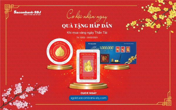 Không cần đến cửa hàng vẫn mua được vàng Thần Tài 2021