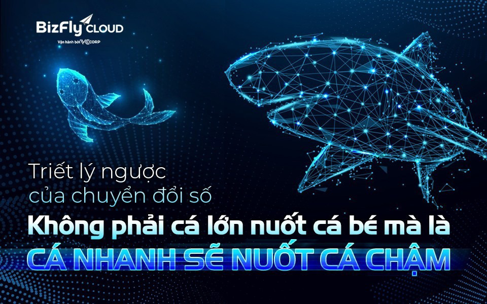 Triết lý ngược của chuyển đổi số: Không phải cá lớn nuốt cá bé mà là cá nhanh sẽ nuốt cá chậm