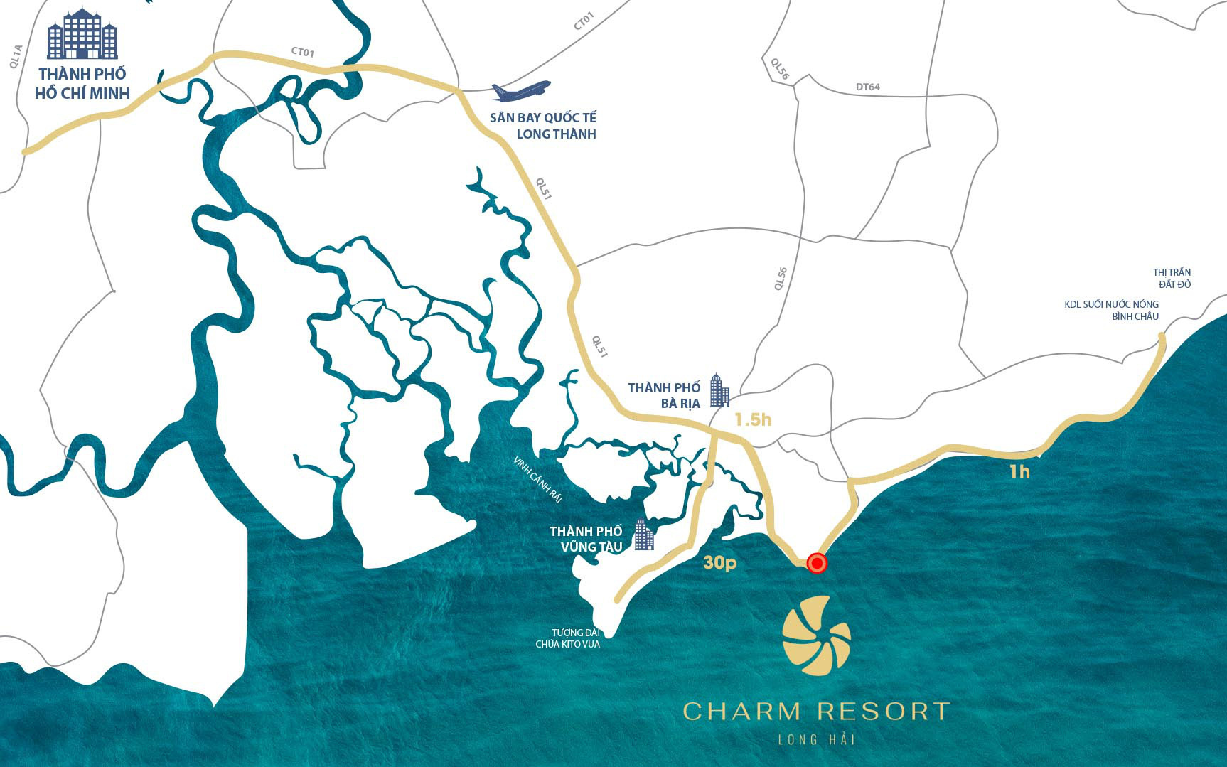 “Phong thủy vượng khí” – Yếu tố đắt giá tại Charm Resort Long Hải